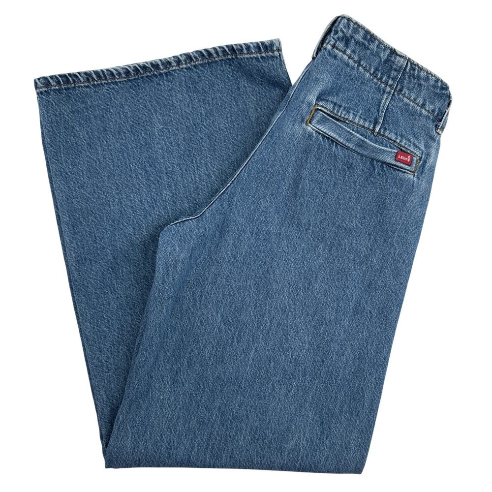 Levi's Premium Xl Chino Women's Jeans Wide Leg Trouser W25 L31 100% Cotton